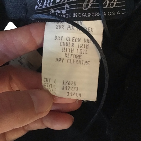 Vintage new old stock All That Jazz choker mini dress beaded detail size 13/14 - Picture 3 of 11